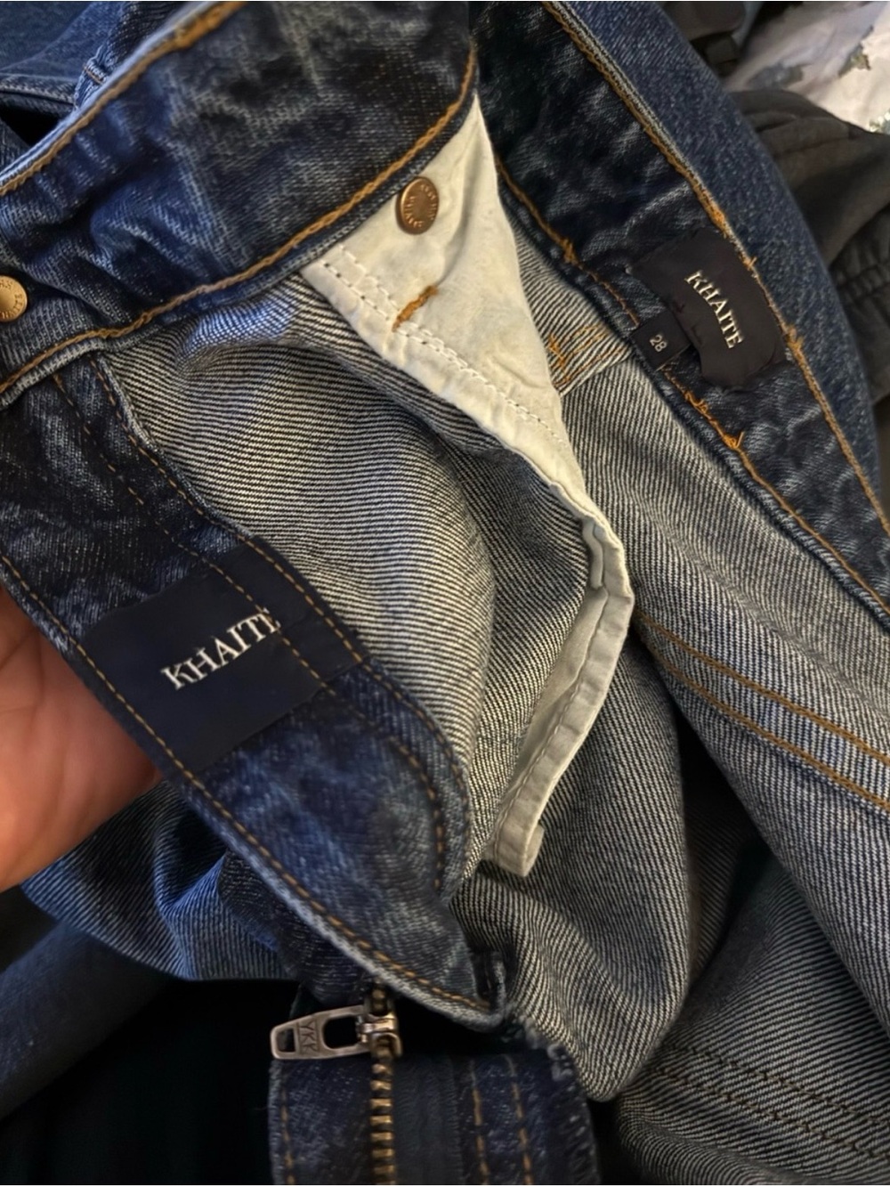 KHAITE Women's Danielle Denim 28 - Picture 6 of 8